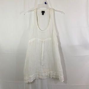 Eileen Fisher Linen Cover up White Dress
